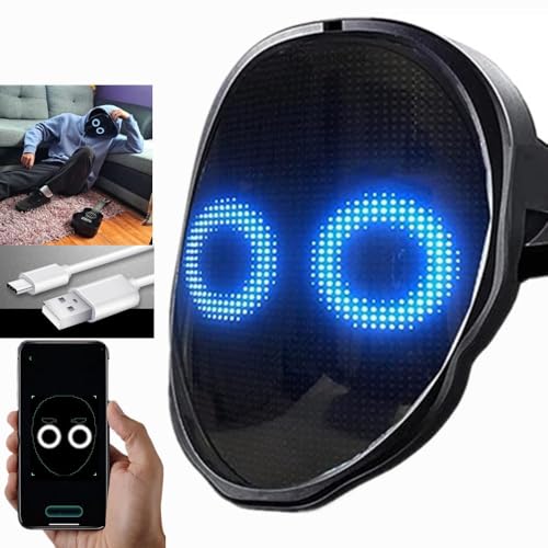 Programmable LED Light Up Face Mask X420