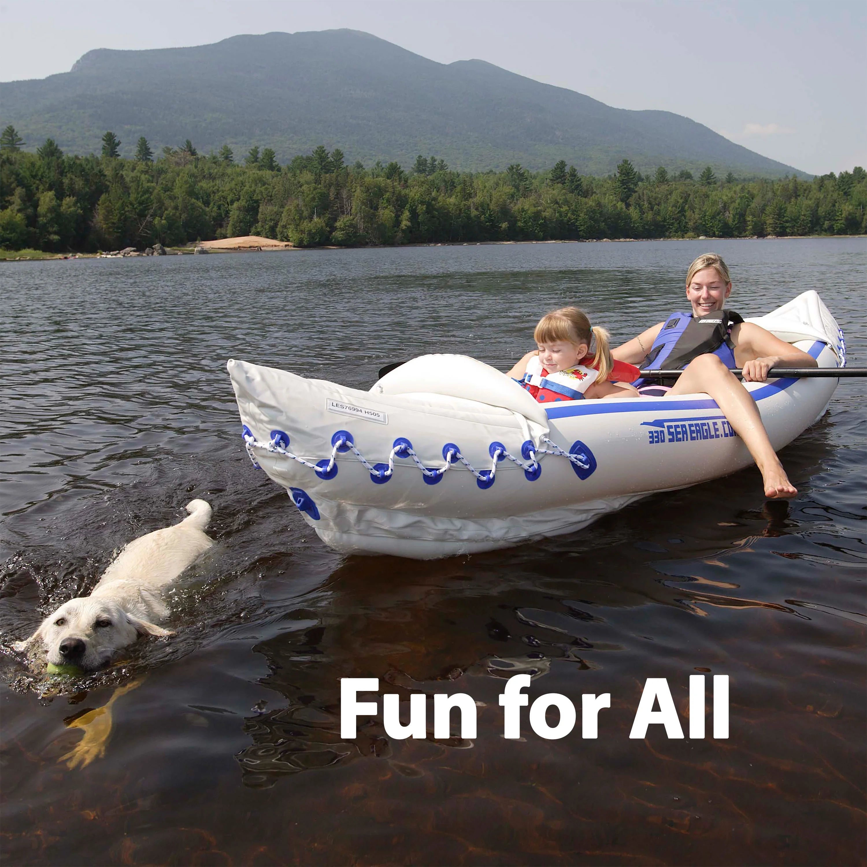 Two Person Inflatable Sport Kayak with Seats, Paddles, Bag and Pump S7201
