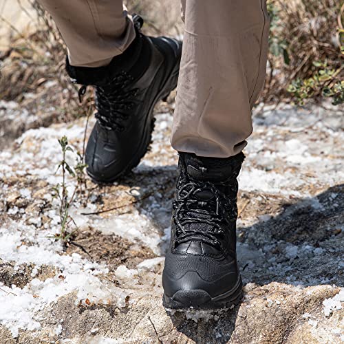 Men's Waterproof Hiking Boots Mid Top Ankle Boots D301
