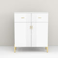 2 Door Sideboard with 2 Drawers and Shelves White N2732