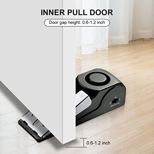 3 Pack Black Door Stop Alarm X60172