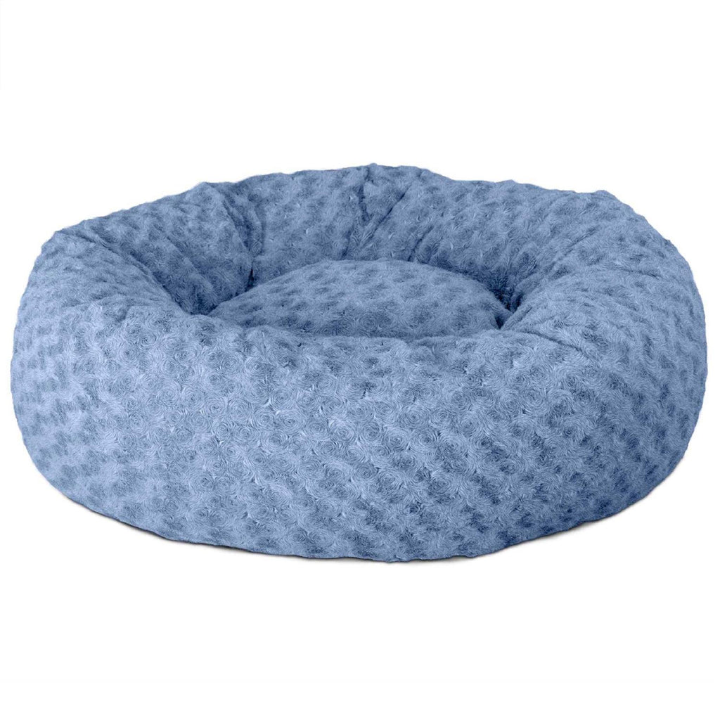 Curly Fur Plush Donut Dog Bed N4743