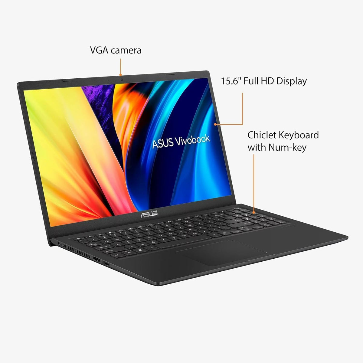 15.6'' FHD Slim Laptop Computer, Intel Core i5-1135G7, 20GB RAM, 1TB NVMe SSD, Black A1093