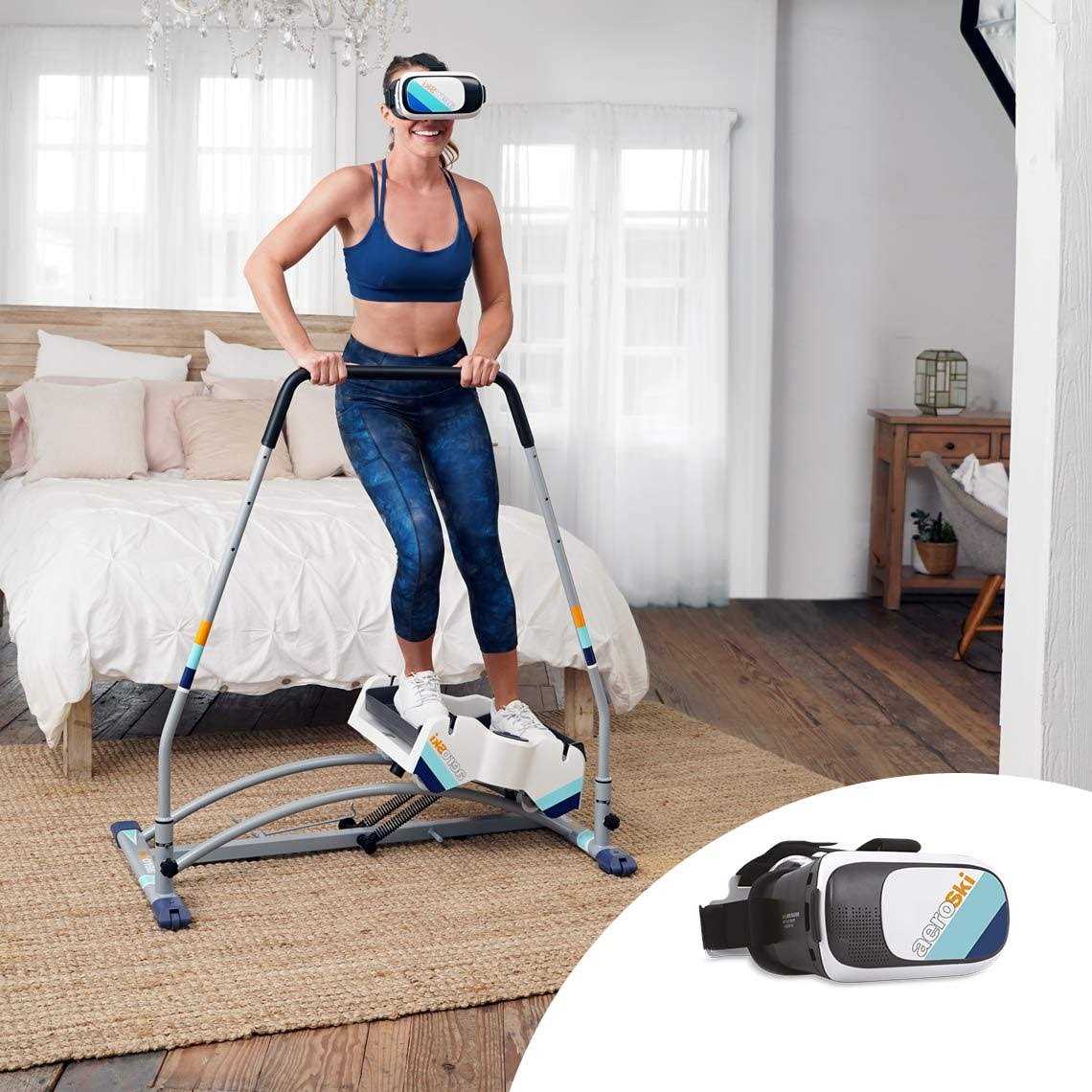 Ski Fitness Workout Machine with Recoil Spring Resistance Z387