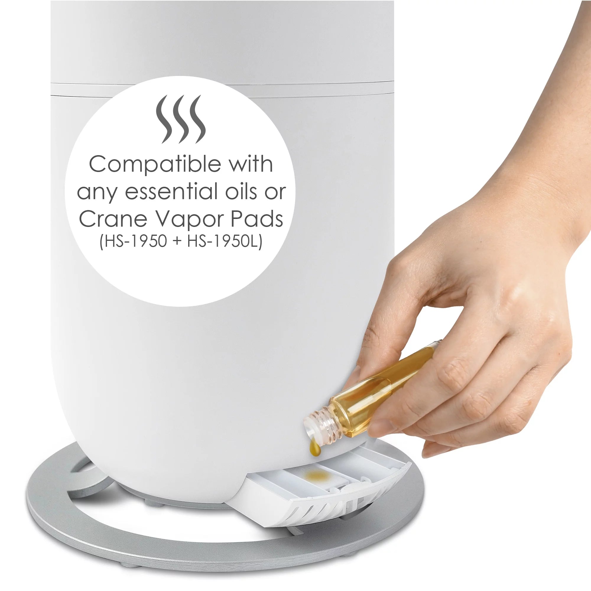 White 2 Gallon Cool Mist Humidifier S335