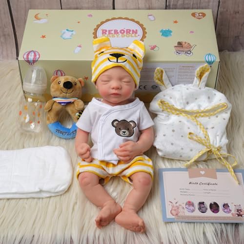 16 Inch Full Platinum Silicone Reborn Baby Doll J931