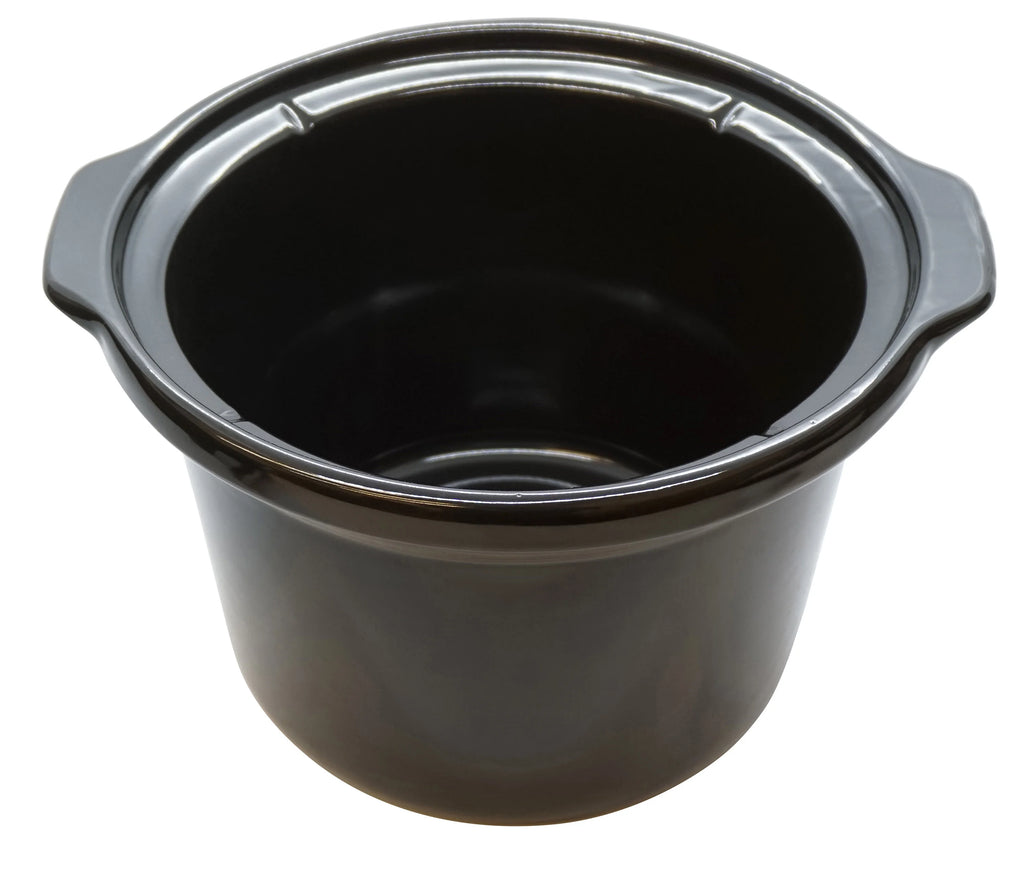 4 Qt Black Round Stoneware Slow Cooker K5915