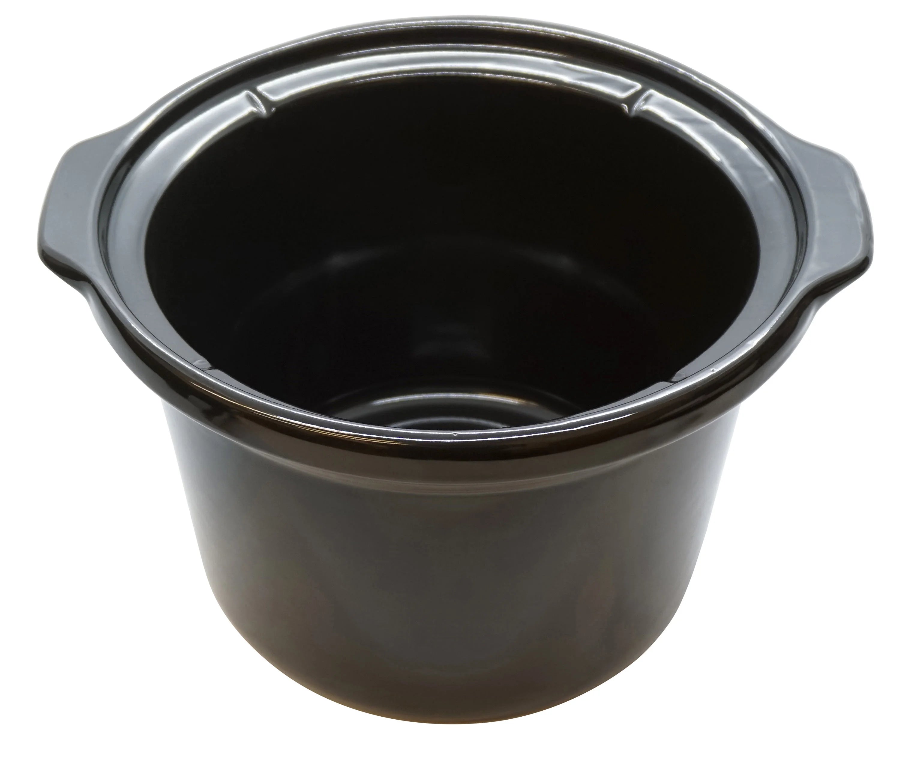 4 Qt Black Round Stoneware Slow Cooker K5915