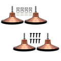 4 Pcs 6 inch Adjustable Heavy Duty Metal Pool Table Leg Levelers M279298