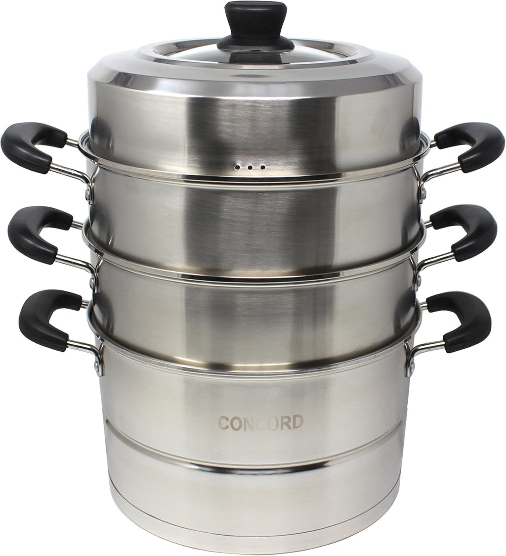 3 Tier Stainless Steel Steamer Set 28 CM H18716