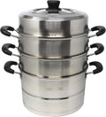 3 Tier Stainless Steel Steamer Set 28 CM H18716