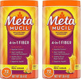 Orange Flavored Psyllium Fiber Supplement Powder, 72 Servings (Pack of 2) M2610