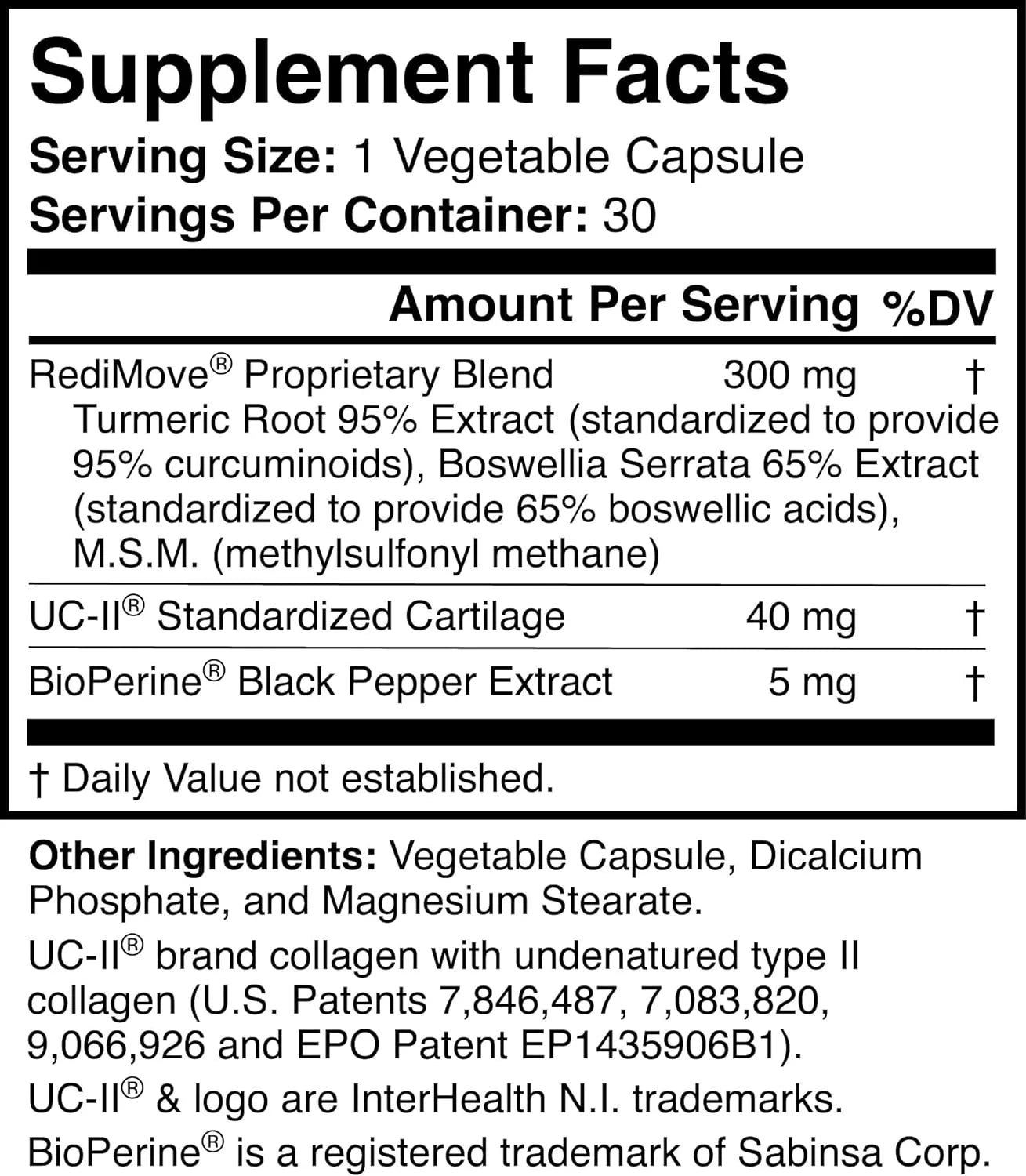 Natural Joint Support Supplement U493