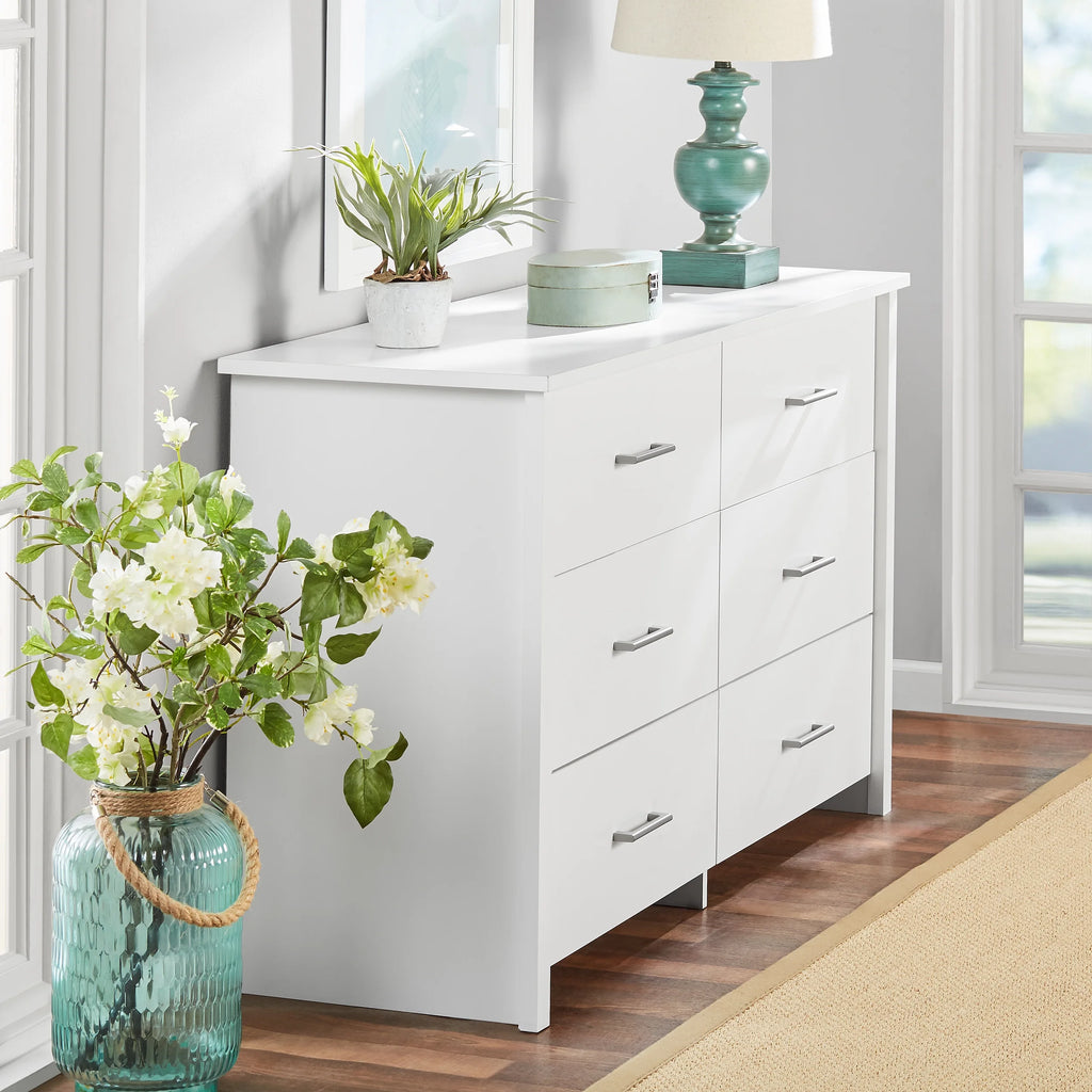 Soft White 6-Drawer Dresser X231343