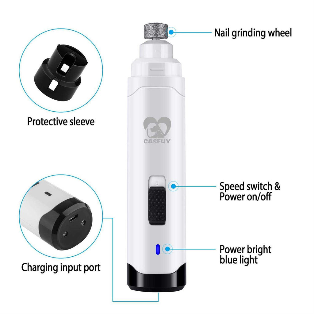 Dog Nail Grinder Electric Rechargeable Pet Nail Trimmer C267