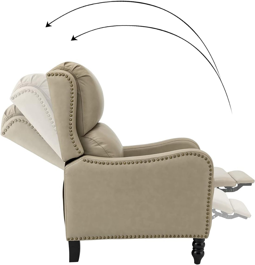 Genuine Leather Recliner TAN M62222