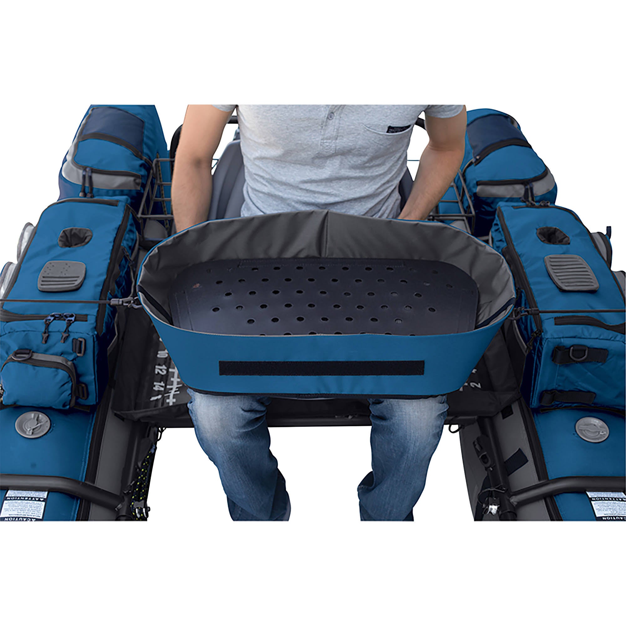 Pontoon Boat with Swivel Seat M1655