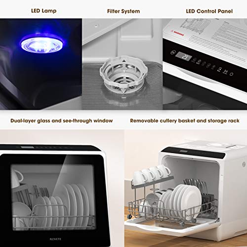Compact Countertop Dishwasher with 5 L Water Tank R3239