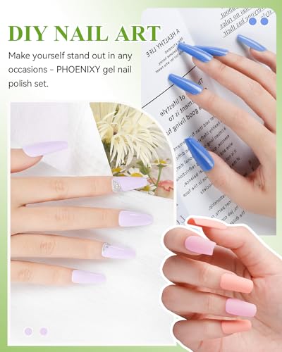 40 Colors Gel Nail Polish Kit with 48W UV LED Nail Lamp N7648