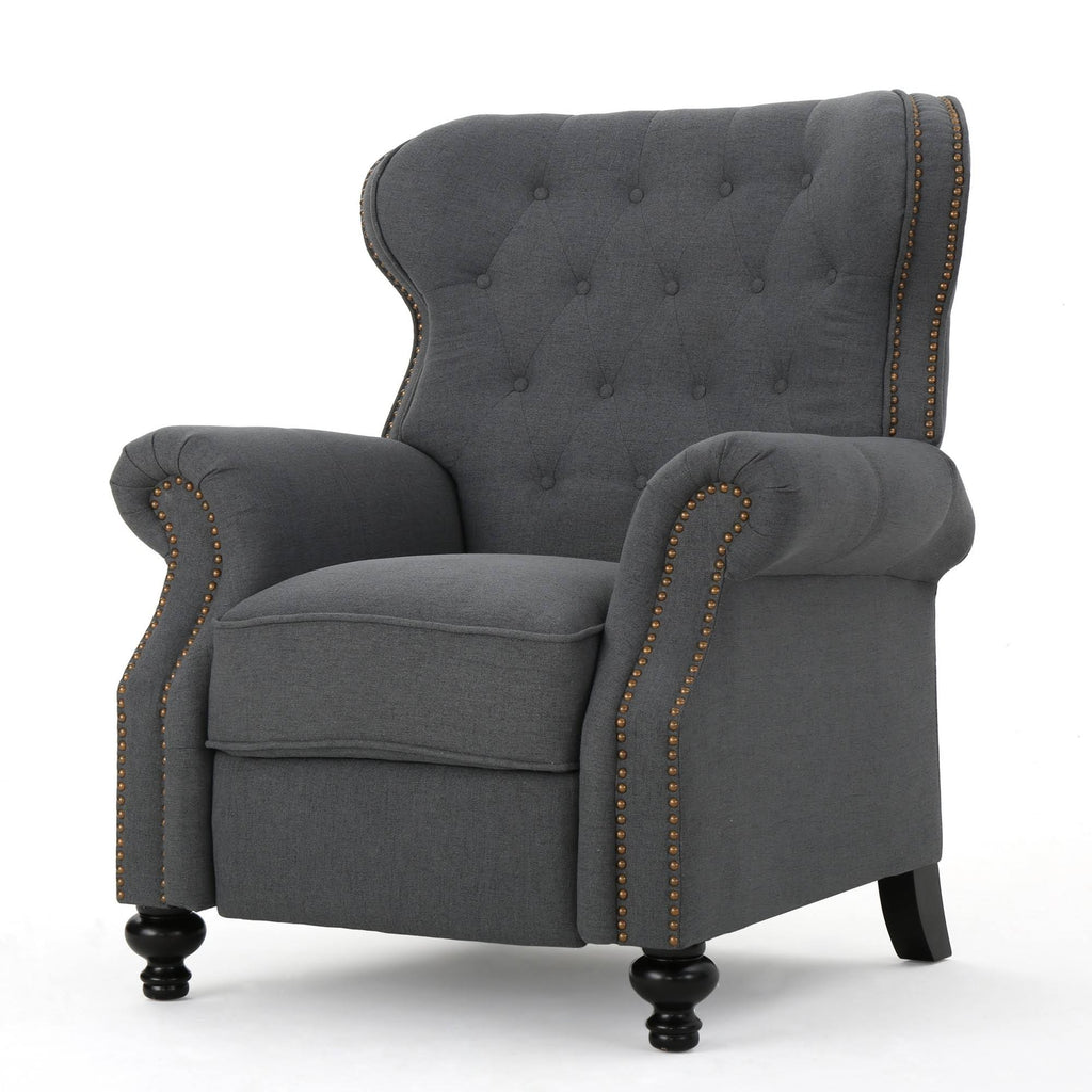 Tufted Recliner Charcoal W1379