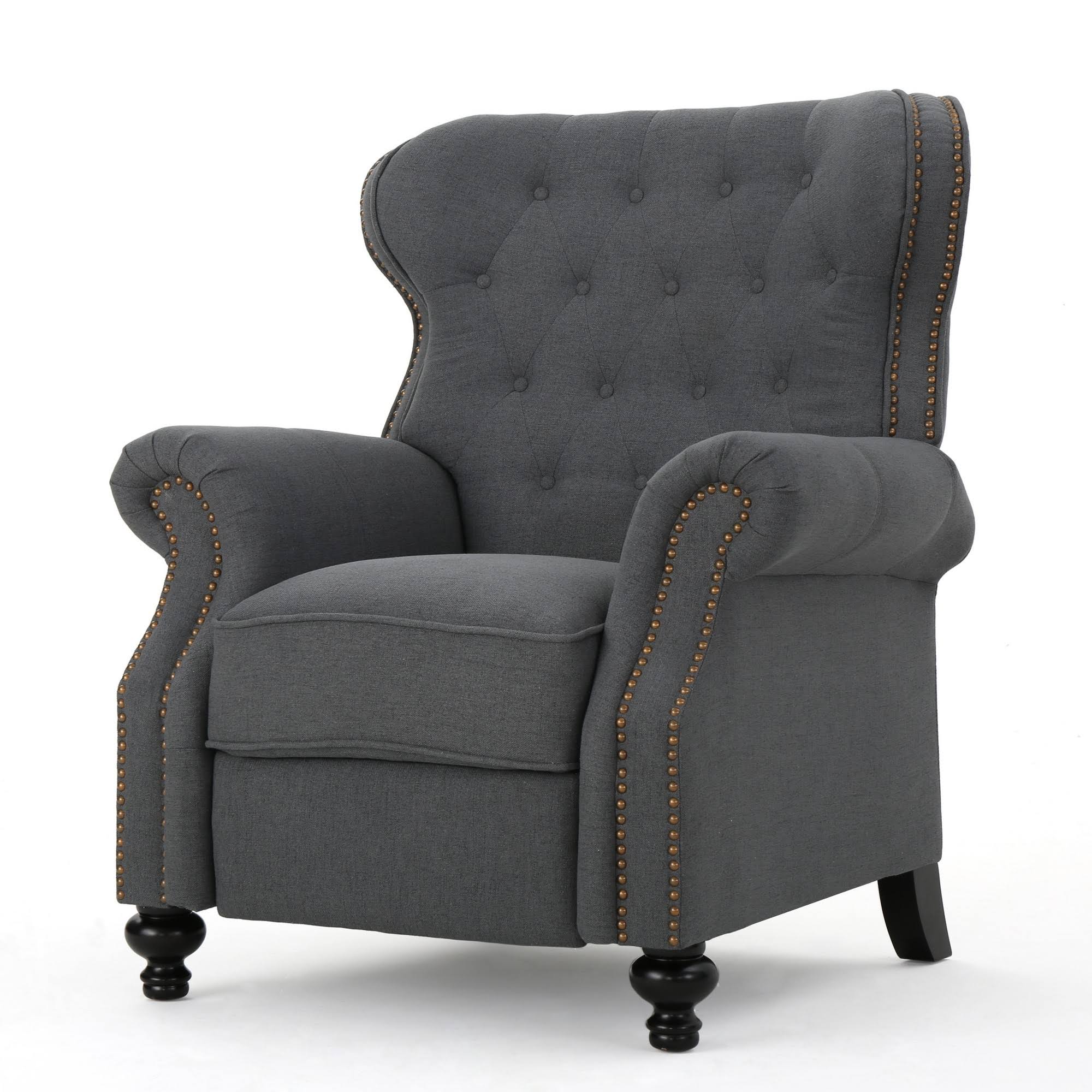 Tufted Recliner Charcoal W1379
