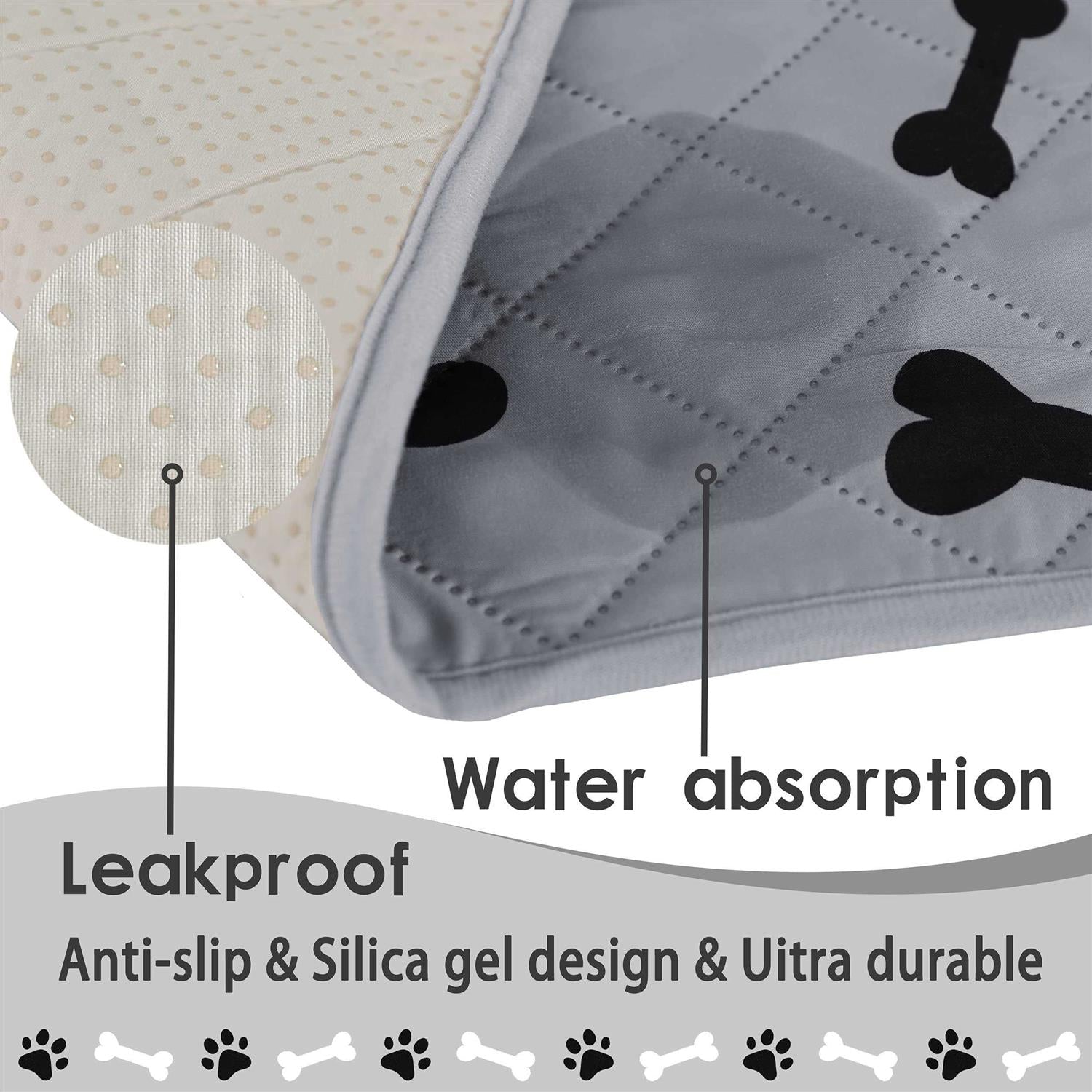 Non-Slip Washable Puppy Pads for Small Dogs C23380