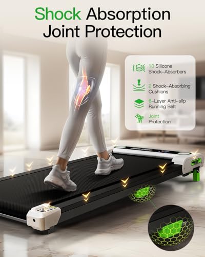 2.5 HP Under Desk Treadmill with Remote Control and LED Display Q75704