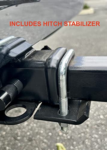 60 inch x 20 inch 500 lb. Capacity 2 in 1 Hitch Mount Cargo Carrier Rack and 2 Bike Rack Z980378