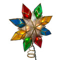 10-Light Multi-Color Capiz Star Tree Topper D707834