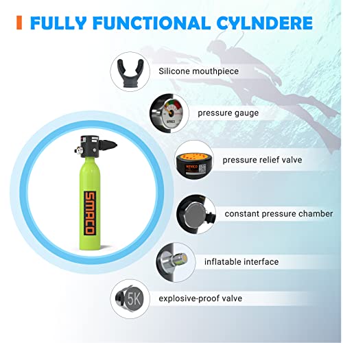 Double Scuba Tank with 0.5L Capacity T630023