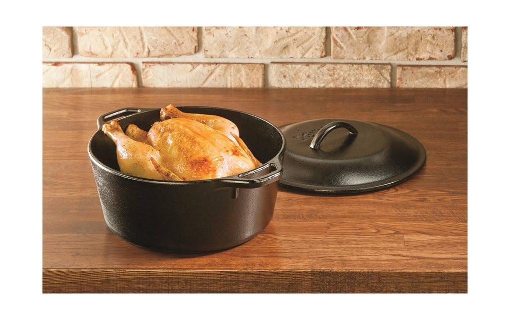 Pre-Seasoned Cast Iron Dutch Oven 5-Quart Z447
