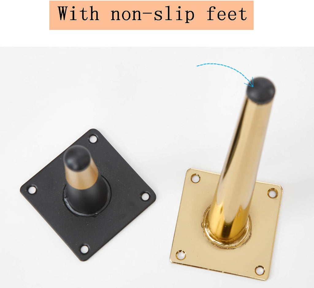 Titanium Gold 20cm Solid Metal Furniture Legs V647737