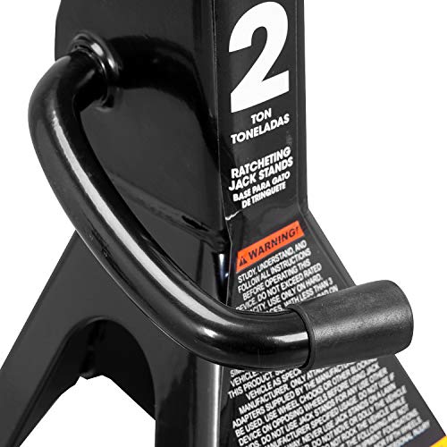 2 Ton Hydraulic Floor Jack Combo with 2 Jack Stands, Black G7419