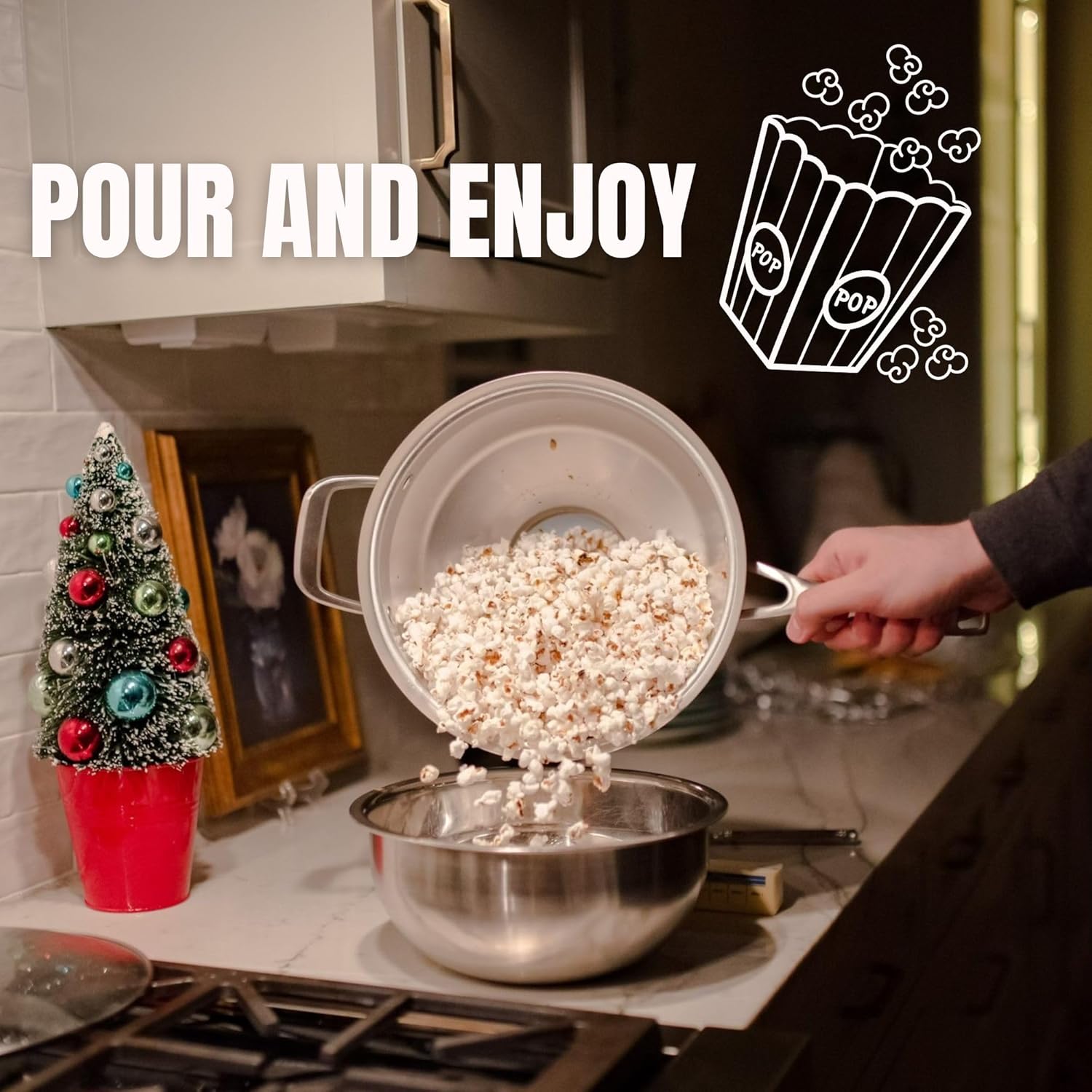 Stovetop Popcorn Maker Popcorn Pan A95722