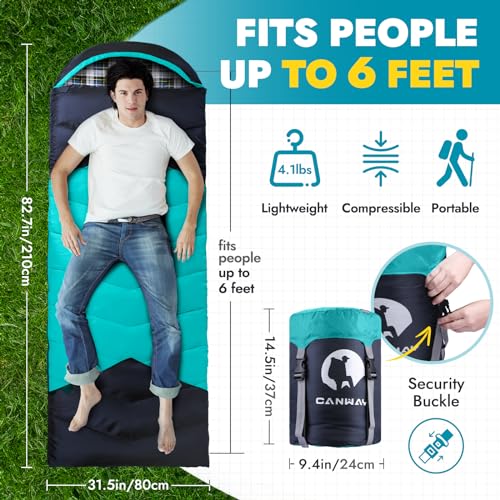 Flannel Sleeping Bag with Compression Sack J97194