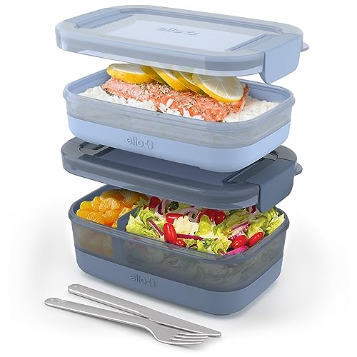 2-Pack Plastic Food Storage Container Bento Box Z925555