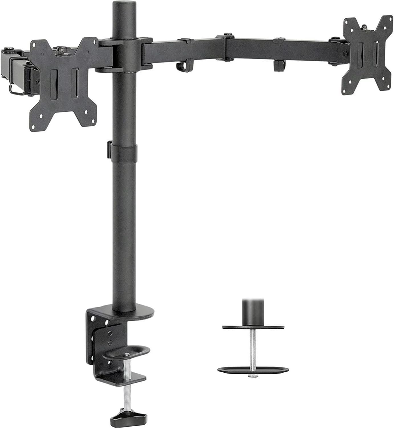32-inch 4K UHD Borderless IPS LCD Monitor, 2-Pack with Desk Mount Dual Monitor Stand I903825