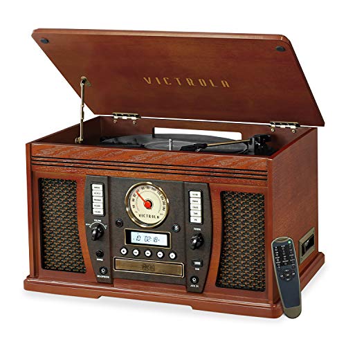 Mahogany 3-Speed Turntable with Bluetooth J52590