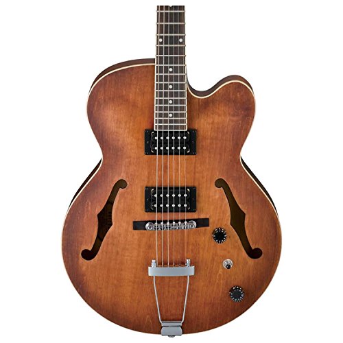 Tobacco Flat Hollowbody Electric Guitar O87101