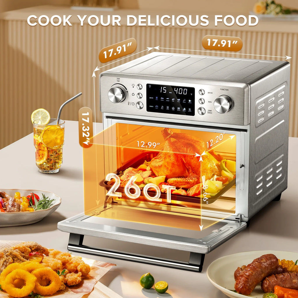 26QT Stainless Steel Air Oven With Rotisserie T921900