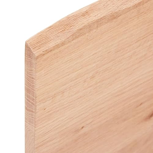 Light Brown 39.4"x15.7"x0.8" Solid Wood Oak Table Top D393445