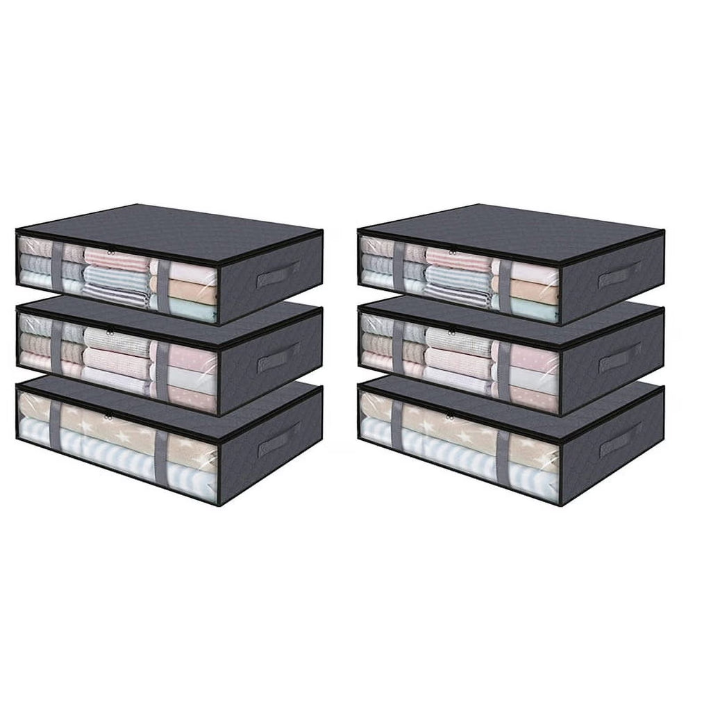6 Pack Foldable Storage Bins Z382025