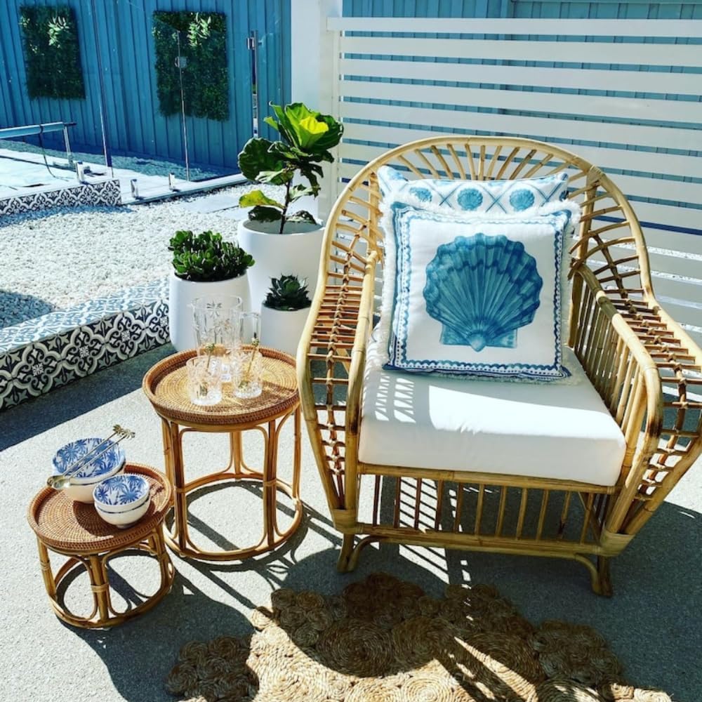 Rattan Side Table Set L777053