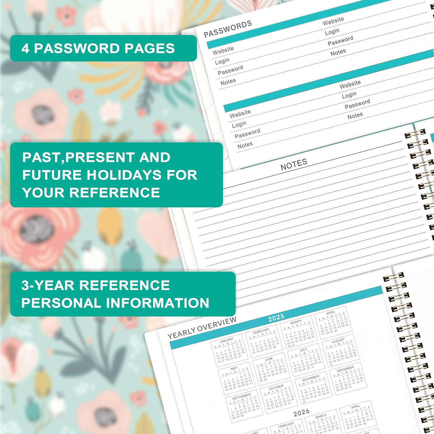 2025 Monthly Planner 8.5" x 11" with Tabs Q685