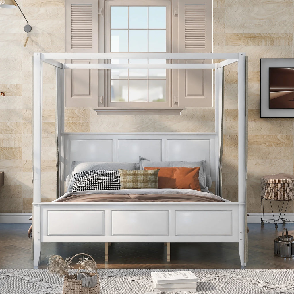King Size Canopy Platform Bed M1788