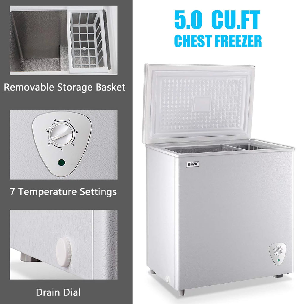 White Chest Freezer O605