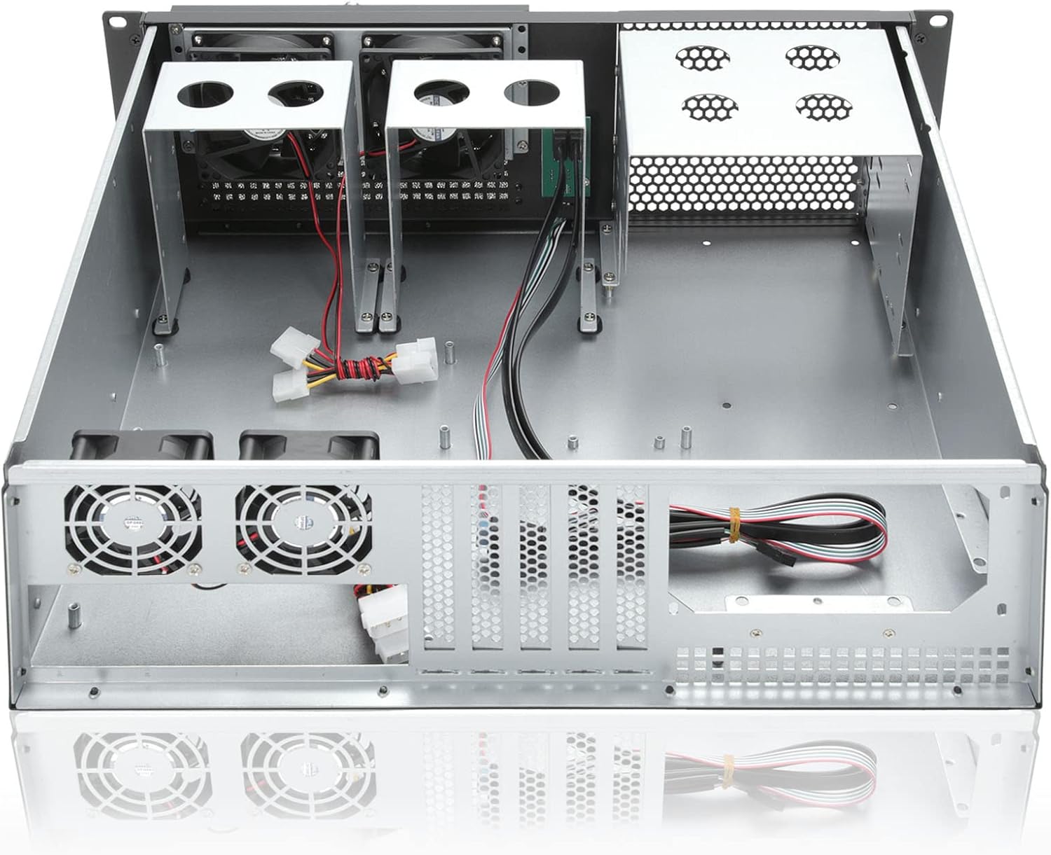 3u Rackmount Server Chassis with 3x5.25 Support PS2 PSU Side 80mm Fan Dust Filter Bracket Q361