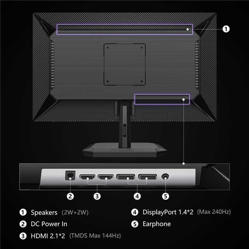 45 Inch Ultrawide Curved Gaming Monitor, 5120 x 1440p, HDR400, Black D52841