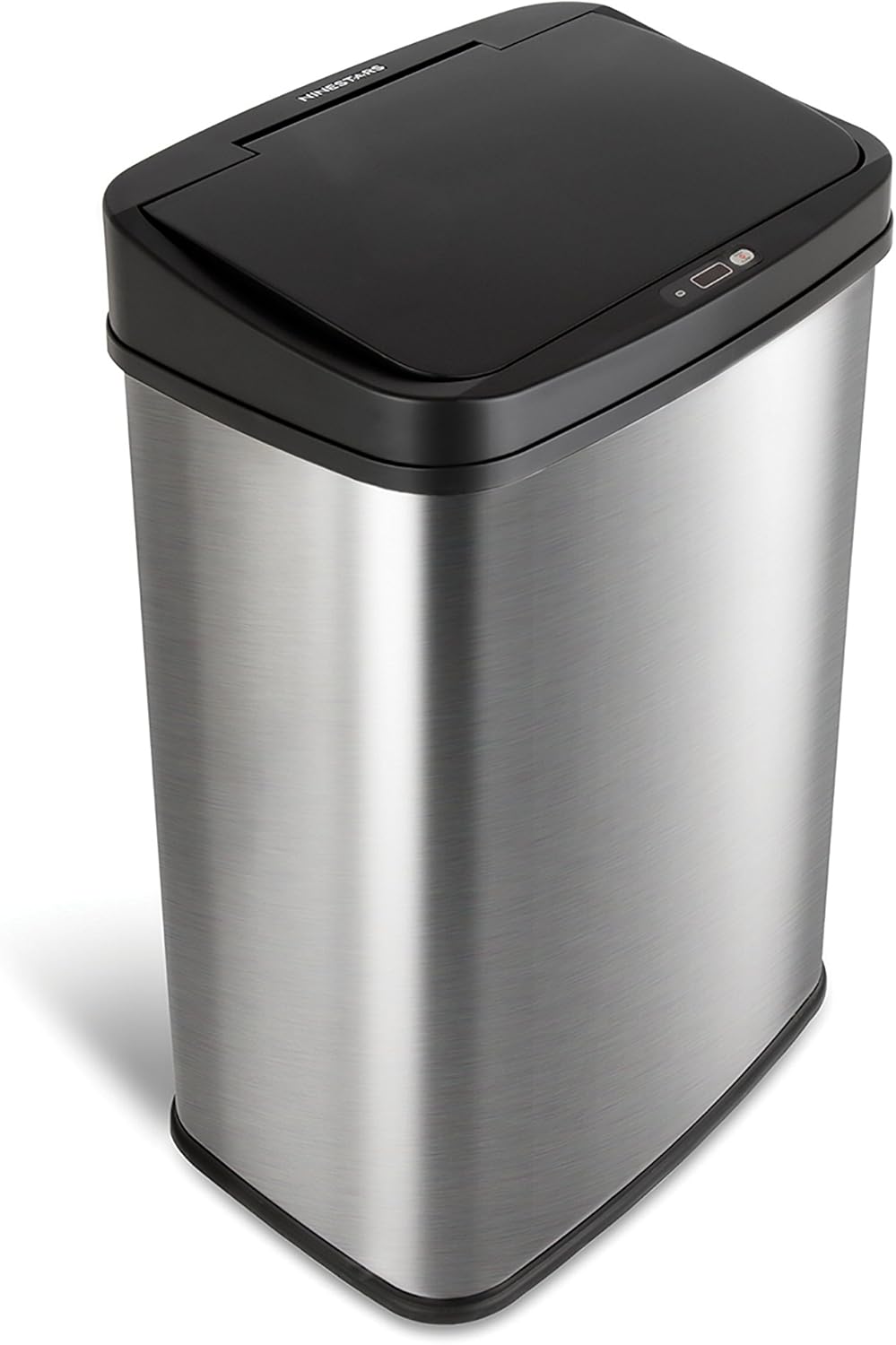 Black Trim 13 Gal Motion Sensor Rectangular Trash Can X25890