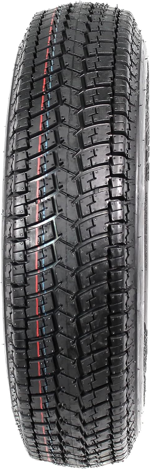2-Pk Trailer Tire On Rim ST175/80D13 175/80 13 in. LRC 5 Hole White Spoke Wheel R985
